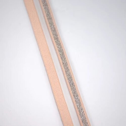 Detail-01 High Quality 5mm Soft Shiny Narrow Lingerie Elastic Band Nylon Bra Strap Elastic for Bras Swimwear Garment