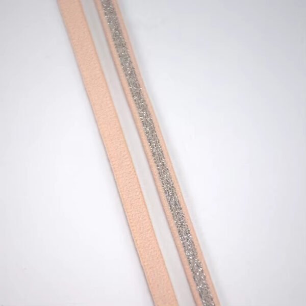 Detail-01 High Quality 5mm Soft Shiny Narrow Lingerie Elastic Band Nylon Bra Strap Elastic for Bras Swimwear Garment
