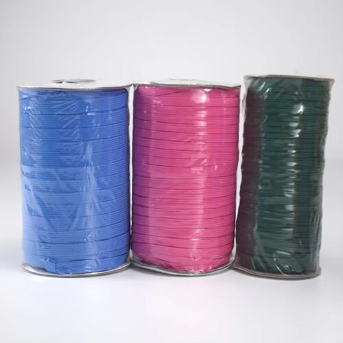 In Stock 5mm 6mm 9mm Multi-color Polyester Braided Elastic Band Elastic Braided Webbing for Apparel Shoes