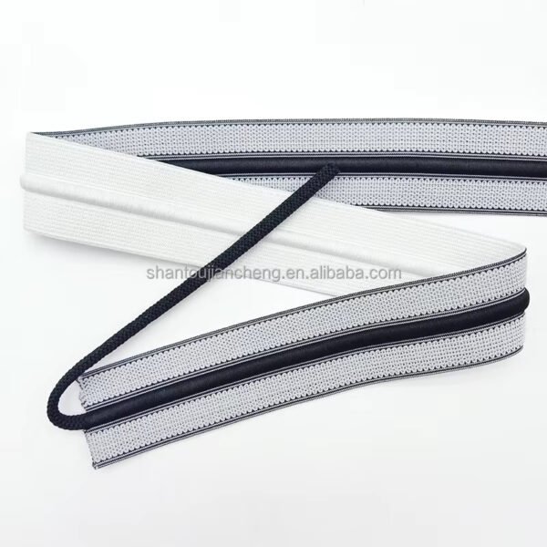 High Elastic Knit Elastic Waist Band With Releasably Secured Drawstring for Garment Sports Pants Boxers
