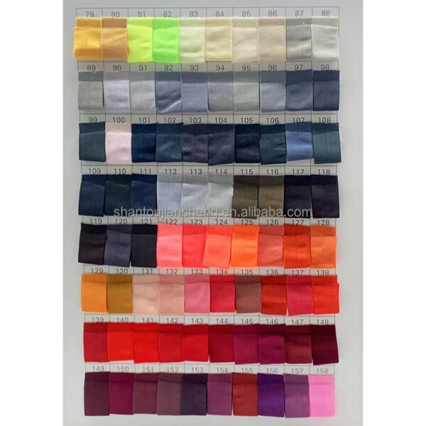 Wholesale Fold Over Elastic Tape Folded Elastic 3/4 Nylon Spandex Twill Tape Bias Binding Tape for Underwear