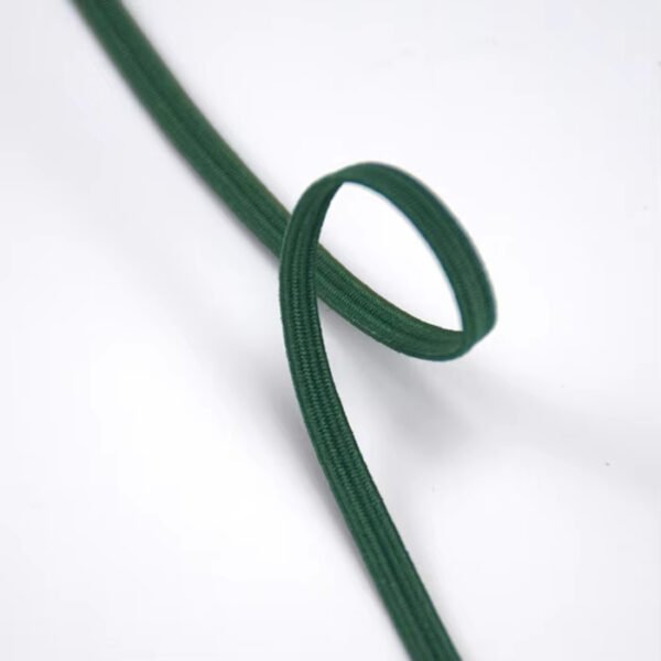 In Stock 5mm 6mm 9mm Multi-color Polyester Braided Elastic Band Elastic Braided Webbing for Apparel Shoes