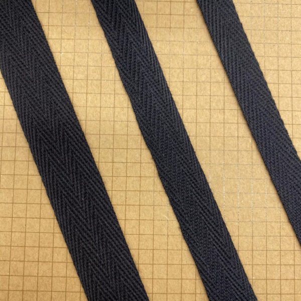Custom Width Herringbone Pattern Thin Cotton Binding Tape Waistband Elastic Woven Webbing Trim