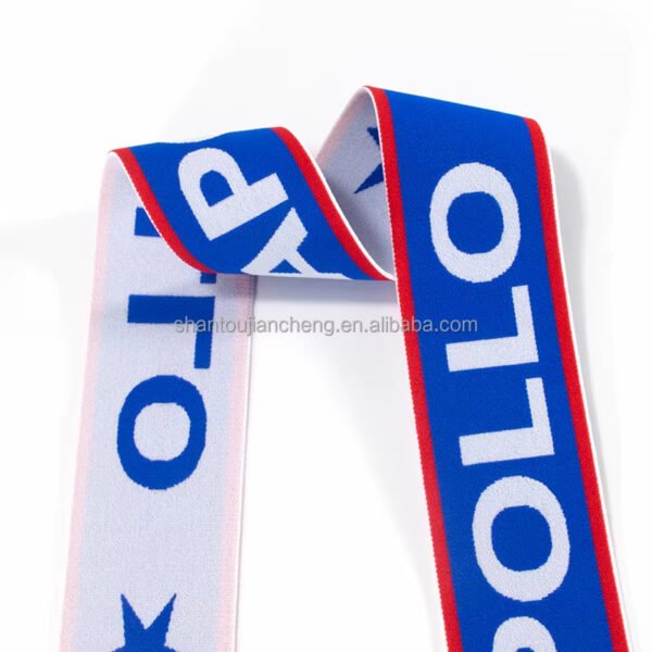 Low MOQ Custom Print Designer Wide Elastic Band With Brand for Lace Hair Lace Melt Band Wig Grip Headband