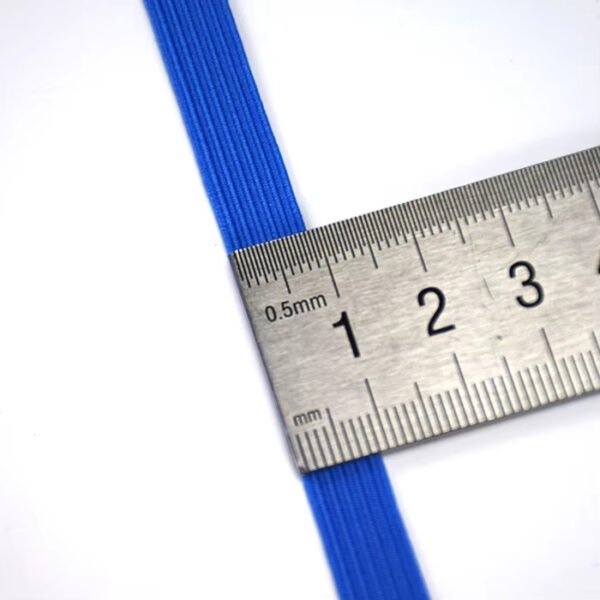In Stock 5mm 6mm 9mm Multi-color Polyester Braided Elastic Band Elastic Braided Webbing for Apparel Shoes