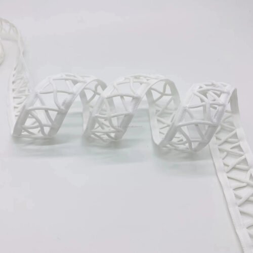 High Quality 30mm Polyamide 3D Hollow Out Breathable Underwear Elastic Band Mesh Elastic Tape for Garment