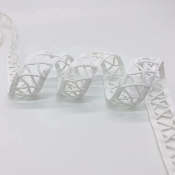 High Quality 30mm Polyamide 3D Hollow Out Breathable Underwear Elastic Band Mesh Elastic Tape for Garment