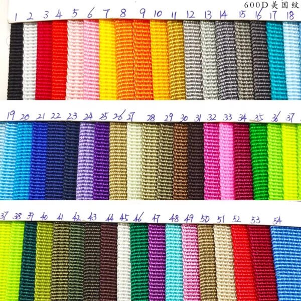 Detail-26 Eco-friendly 20/25/32/38/50mm Herringbone Webbing Polyester Ribbon Backpack Belt Strapping Polypropylene Webbing
