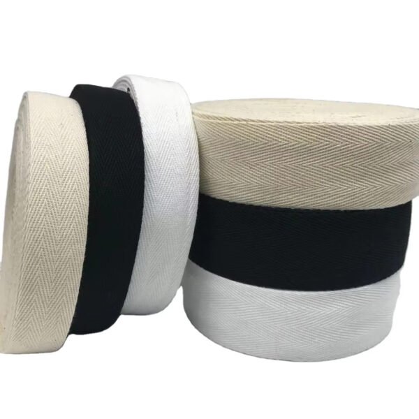 Detail-28 Eco-friendly 20/25/32/38/50mm Herringbone Webbing Polyester Ribbon Backpack Belt Strapping Polypropylene Webbing