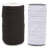 1/4" Width Braided Elastic Band/Elastic Rope White Stretch Knitted Elastic Cord for Sewing Accessories