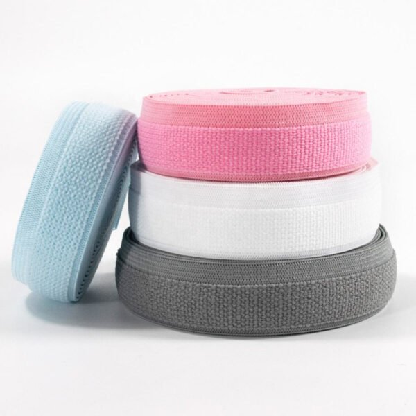 Garment Processing Accessories Flat Braided Elastic Band for Sewing Elastique Custom Strap