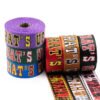 Custom Woven Jacquard Printed logo Recycled Thick Nylon Belt Webbing Strap for Dog Collar Luggage Backpack Bags Webbing