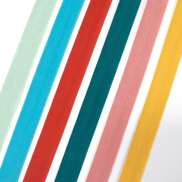 Wholesale Fold Over Elastic Tape Folded Elastic 3/4 Nylon Spandex Twill Tape Bias Binding Tape for Underwear