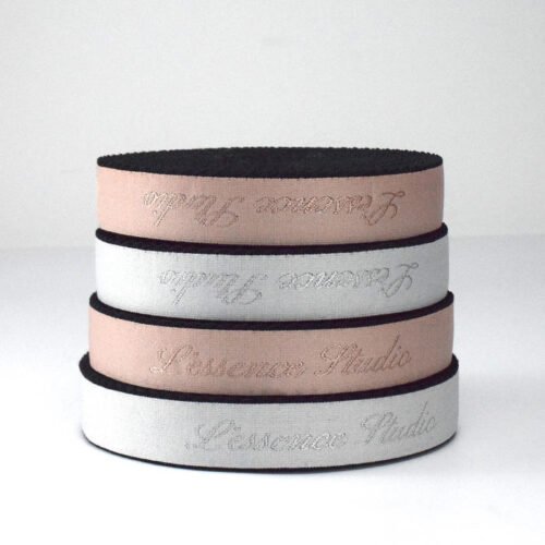 Main-01 Custom Shiny Bra Shoulder Straps Nylon Bra Elastic With Custom logo for Woman Lingerie Tape