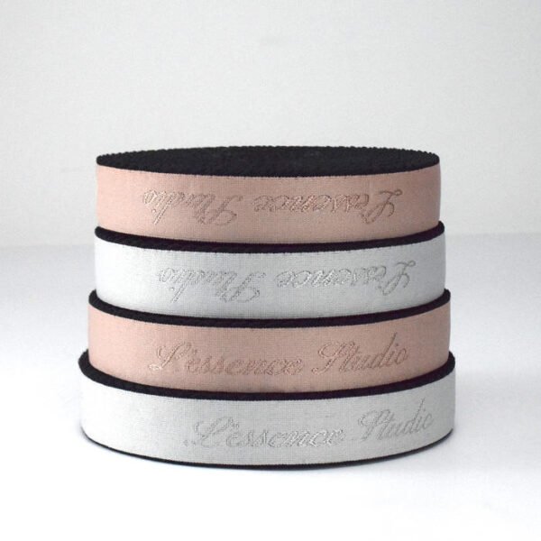 Custom Shiny Bra Shoulder Straps Nylon Bra Elastic With Custom logo for Woman Lingerie Tape