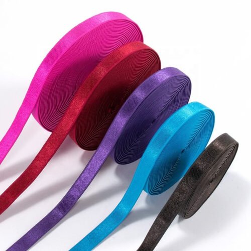 10mm Women Underwear Shiny Bra Stain Designer Shoulder Strap Soft Nylon Elastic Band for Clothing Accessories