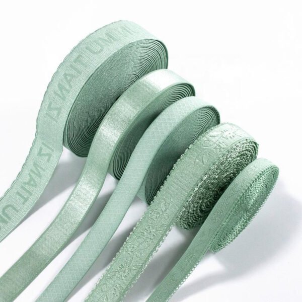 5-50mm Soft Skin Shiny Underwear Bra Elastic Band Anti-slip Plush Adjustable Resistant Bra Straps for Lingerie Women Sports Bra