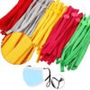 Soft Medical Elastic Band for Sewing Stretchy Strap With Adjuster Stoppers Clip Earmuff Ear Loops for Adult Kids