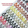 Wholesale Spot 320 Colors 2mm 2.5mm 3mm Strong Elastic Rope Rubber Band Knit Braided Elastic Cord String