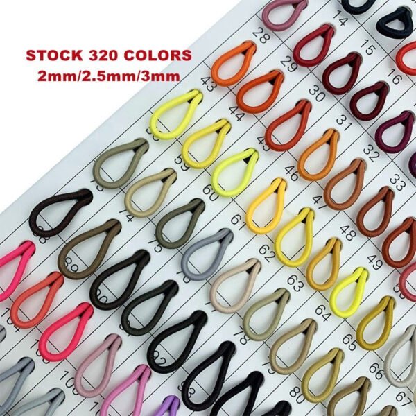 Wholesale Spot 320 Colors 2mm 2.5mm 3mm Strong Elastic Rope Rubber Band Knit Braided Elastic Cord String