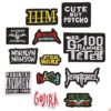 50pcs Random Assorted Styles Outdoors Embroidered Iron on Patches DIY Sew Applique Repair Patch