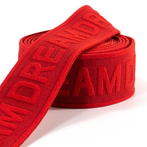 Wholesale Custom Nylon Polyester Elastic Webbing Strap Printed Woven Elastic Rubber Band