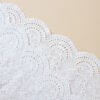Factory Embroidery Lace Fabric Embroidered Lace Fabric Polyester White Embroidery Lace Trim for Dress