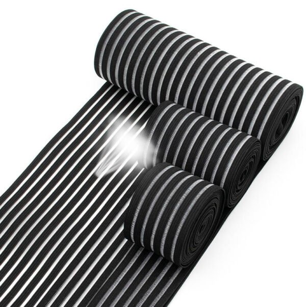 Main-02 Custom Black Wide Breathable Medical Elastic Waistband Fish Silk Elastic Webbing for Abdominal Binder