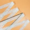 High Quality Breathable Floral Letter White Lace Trim Hollow Out Jacquard Lace Webbing for Lingerie