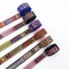 Custom Woven Jacquard Printed logo Recycled Thick Nylon Belt Webbing Strap for Dog Collar Luggage Backpack Bags Webbing