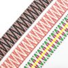 Custom Braided Decorative Wavy Webbing Trim Dress Hats Shoes Bags Ethnic Cotton Webbing Belts for Clothing Accessories