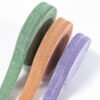 Factory Supply 15mm Printed Folded Bias Tape Polyester Fabric Binding Tape Satin Bias Tape