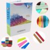 Main-02 888 Colors Stock Fold Over Spandex Elastic Ribbon Nylon Bias Binding Tape Custom Width Garment Sewing Elastic Band