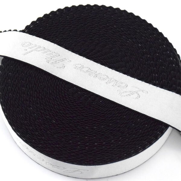 Custom Shiny Bra Shoulder Straps Nylon Bra Elastic With Custom logo for Woman Lingerie Tape