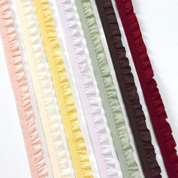 Soft Bra Picot Edge Elastic Trims Nylon Lace Band Decorative Strap for Lingerie & Underwear Panty