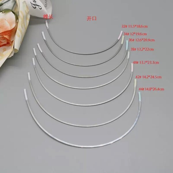 High Quality Bra Accessory Underwear Steel Ring Customized String Stainless Steel Ring V or U Shape Iron Steel Ring for Bra