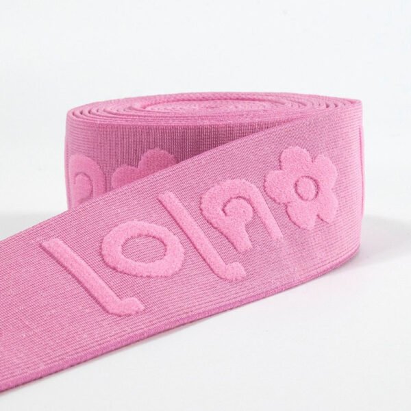 Main-02 Wholesale Custom Nylon Polyester Elastic Webbing Strap Printed Woven Elastic Rubber Band