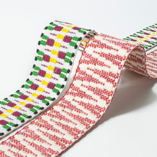 Custom Braided Decorative Wavy Webbing Trim Dress Hats Shoes Bags Ethnic Cotton Webbing Belts for Clothing Accessories