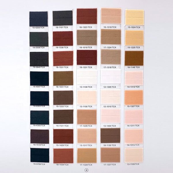 Main-03 888 Colors Stock Fold Over Spandex Elastic Ribbon Nylon Bias Binding Tape Custom Width Garment Sewing Elastic Band