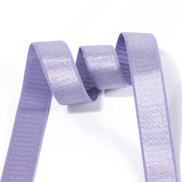 Main-03 Custom Elastic Band OEM ODM Soft Shiny Side Nylon Spandex Elastic Band Anti-slip Plush Underwear Bra Strap