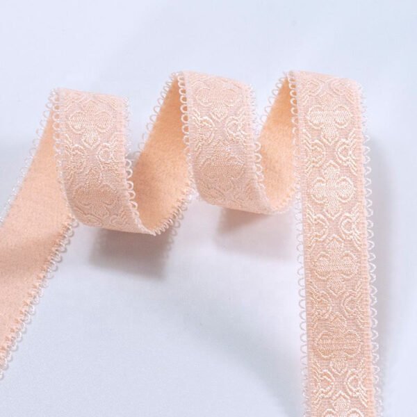 Factory Underwear Accessories Custom Jacquard Pattern Non-slip Nylon Plush Elastic Bra Shoulder Straps Elastic Band