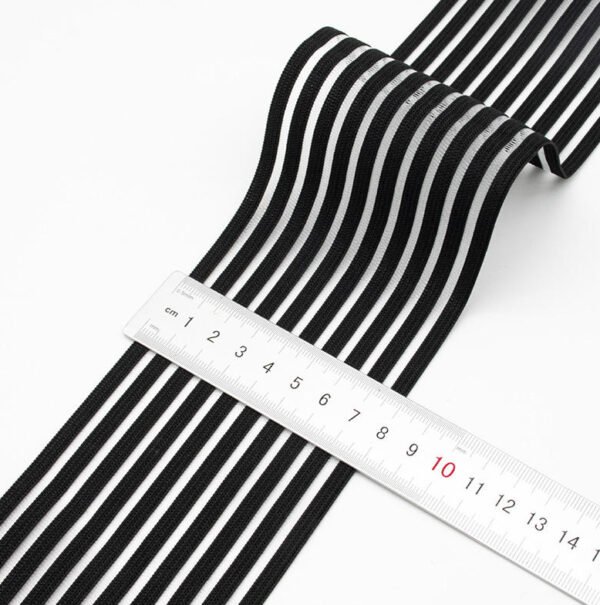 Main-04 Custom Black Wide Breathable Medical Elastic Waistband Fish Silk Elastic Webbing for Abdominal Binder