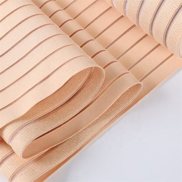 High Elastic Custom Woven Wide Breathable Fish Line Silk Elastic Orthopaedics Waist Band Webbing for Medical Bandage