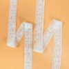 High Quality Breathable Floral Letter White Lace Trim Hollow Out Jacquard Lace Webbing for Lingerie