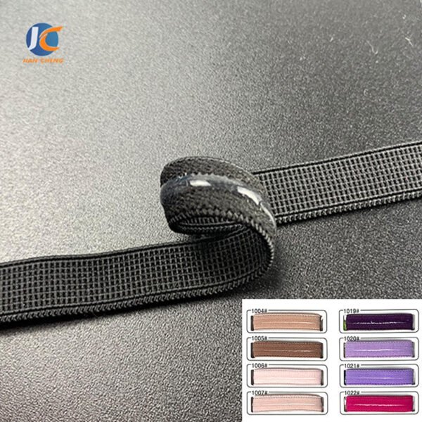 Ready to Ship 10mm Non-slip Waistband Underwear Bra Strap Gripper Elastic With clear Silicone