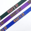 Custom Woven Jacquard Printed logo Recycled Thick Nylon Belt Webbing Strap for Dog Collar Luggage Backpack Bags Webbing