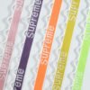 Main-04 Custom Jacquard logo Designer Braided Fluorescent Green Polyester Webbing Band for Garments Shoes Bags