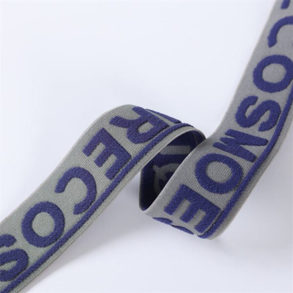 3D Embossed and Debossed Weaving Elastic Band Printed Band Underwear Jacquard Woven Knitted Nylon Elastic Band for Clothes