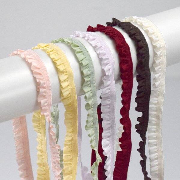 Soft Bra Picot Edge Elastic Trims Nylon Lace Band Decorative Strap for Lingerie & Underwear Panty