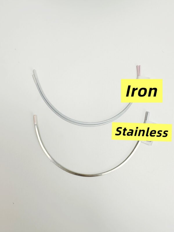 Main-04 High Quality Bra Accessory Underwear Steel Ring Customized String Stainless Steel Ring V or U Shape Iron Steel Ring for Bra